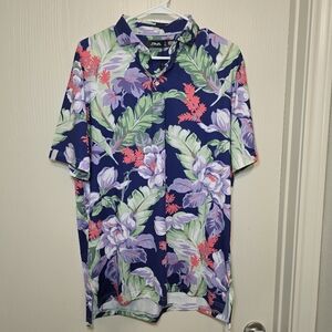 RLX Ralph Lauren Polo Men's Size M Performance Floral Print‎ Colorful $115